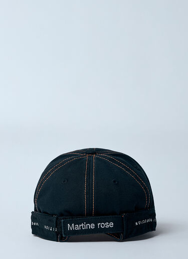 Martine Rose ロールバック ベースボールキャップ  ブラック mtr0159019