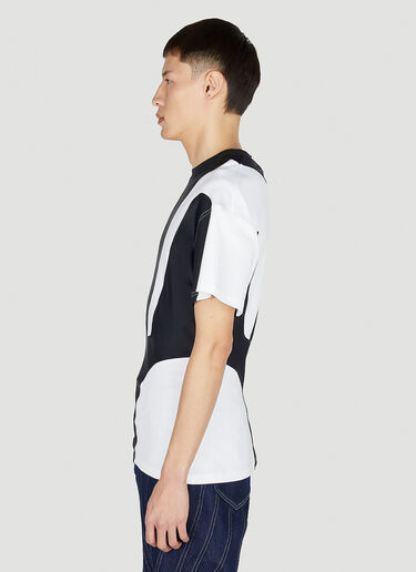 Mugler Contrast Panel T-Shirt White mug0151002