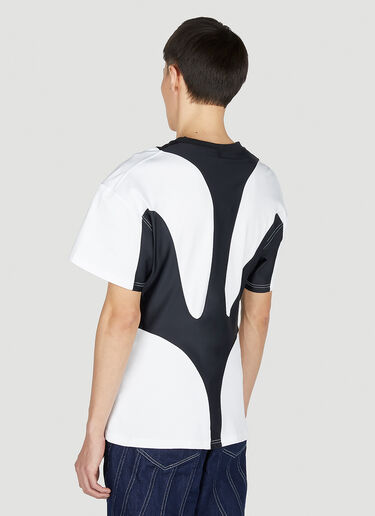 Mugler Contrast Panel T-Shirt White mug0151002