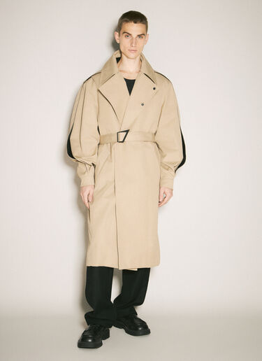 Mugler Belted Trench Coat Beige mug0158001