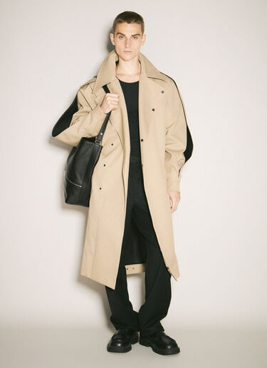 Mugler Belted Trench Coat Beige mug0158001