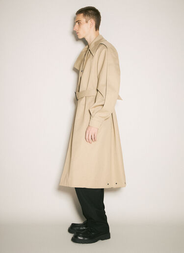 Mugler Belted Trench Coat Beige mug0158001