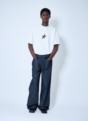 Belted Denim Jeans Mugler Belted Denim Jeans Blue mug0160005