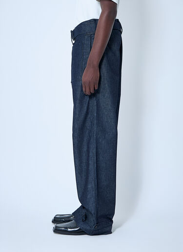 Belted Denim Jeans Mugler Belted Denim Jeans Blue mug0160005