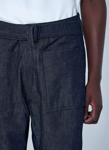 Belted Denim Jeans Mugler Belted Denim Jeans Blue mug0160005