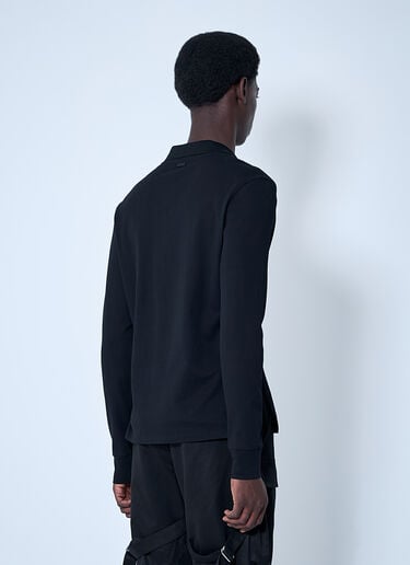 V Neck Shirt With Hardware Mugler V Neck Shirt With Hardware Black mug0160006