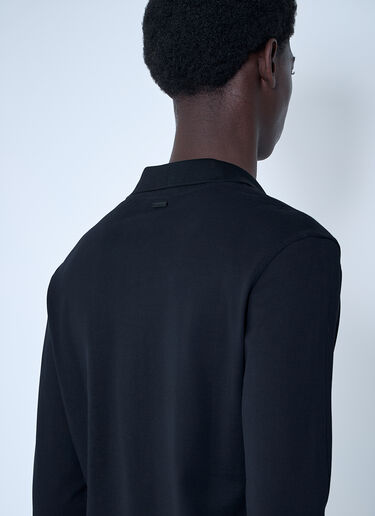 Mugler V Neck Shirt With Hardware Black mug0160006