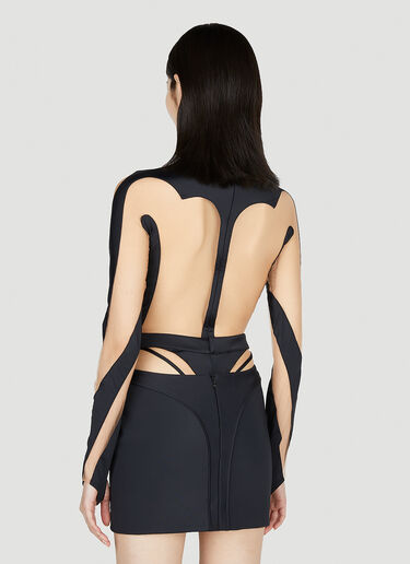 컷아웃 일루전 보디슈트 Mugler 컷아웃 일루전 보디슈트 베이지 mug0251036