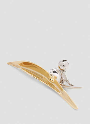Mugler Chilli Two Tone Earrings Gold mug0252055