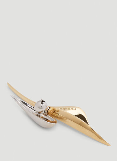 Mugler Chilli Two Tone Earrings Gold mug0252055