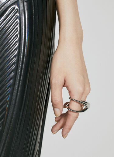 V リング Mugler V リング シルバー mug0254034