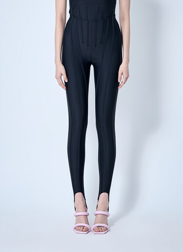 Panel Construction Leggings Mugler Panel Construction Leggings Black mug0259001