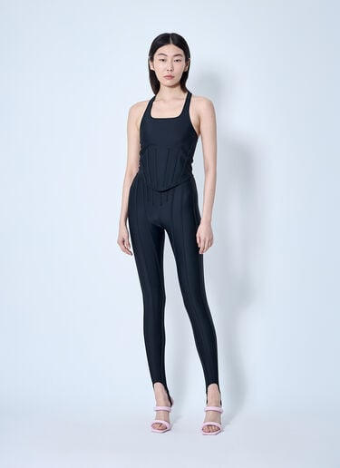 Mugler Panel Construction Leggings Black mug0259001