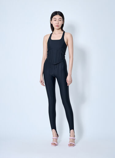 Panel Construction Leggings Mugler Panel Construction Leggings Black mug0259001