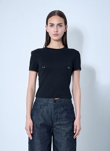 ニップルTシャツ Mugler ニップルTシャツ ブラック mug0259008