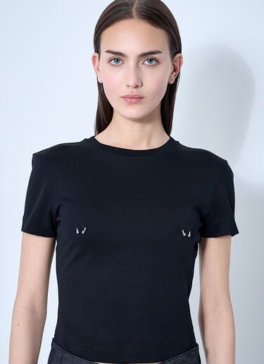 ニップルTシャツ Mugler ニップルTシャツ ブラック mug0259008