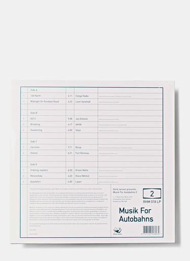 MUSIC FOR AUTOBAHNS Music MUSIC FOR AUTOBAHNS Black mus0504833