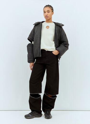 Moncler x Willow Smith Zip Panels Jeans Black mwi0258011