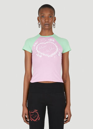 Maisie Wilen Slinky Two-Tone T-Shirt Pink/Green mwn0247004