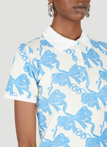 Au Fait 丝带印花 Polo 衫 Maisie Wilen Au Fait 丝带印花 Polo 衫 蓝色 mwn0247012