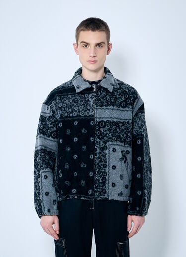 NÒMARYTHM TEXTILE 블랭킷 플리스 재킷 그레이 nma0158005