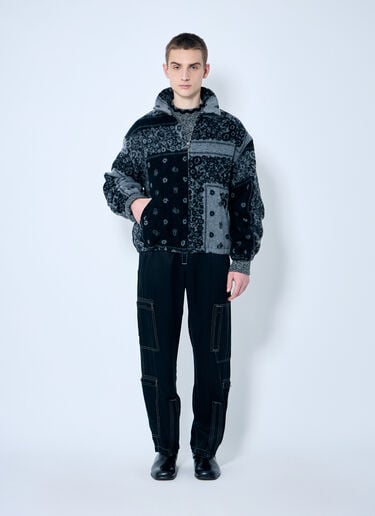 NÒMARYTHM TEXTILE 블랭킷 플리스 재킷 그레이 nma0158005