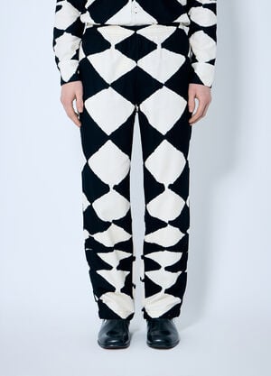 NÒMARYTHM TEXTILE 丝绒法兰绒休闲裤 黑色 nma0158008