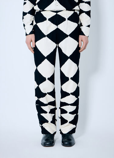 NÒMARYTHM TEXTILE 丝绒法兰绒休闲裤 黑色 nma0158008