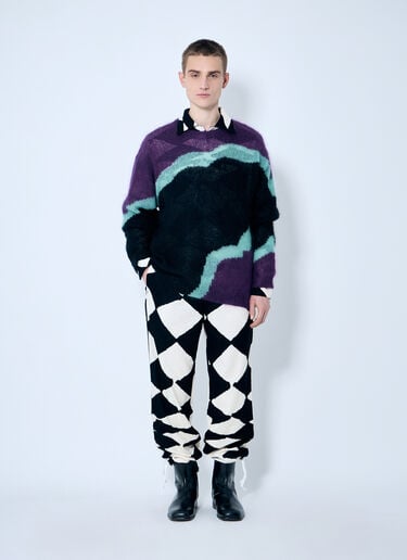 NÒMARYTHM TEXTILE 丝绒法兰绒休闲裤 黑色 nma0158008