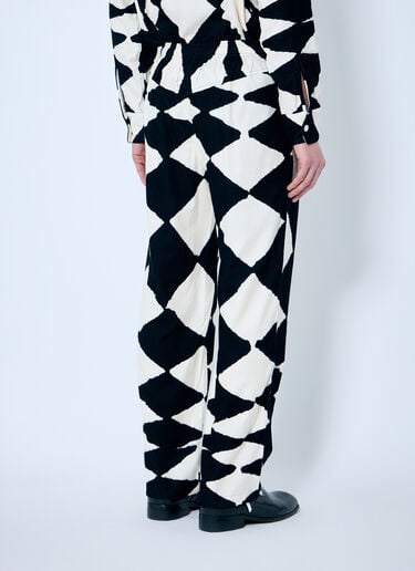 NÒMARYTHM TEXTILE 丝绒法兰绒休闲裤 黑色 nma0158008