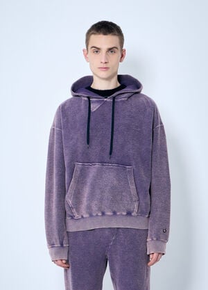 NÒMARYTHM TEXTILE Hand-Dyed Twist Hooded Sweatshirt Purple nma0158012