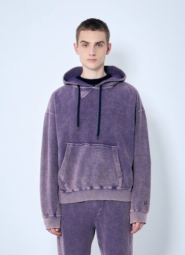 NÒMARYTHM TEXTILE Hand-Dyed Twist Hooded Sweatshirt Purple nma0158012