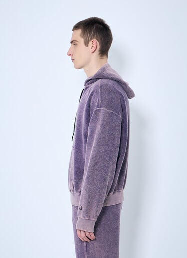 NÒMARYTHM TEXTILE Hand-Dyed Twist Hooded Sweatshirt Purple nma0158012