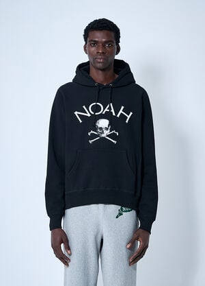 Noah ロゴモチーフ フード付きスウェットシャツ ブラック noa0160017