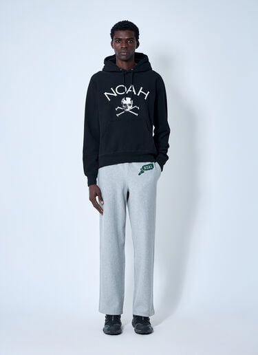 Noah Logo Motif Hooded Sweatshirt Black noa0160017