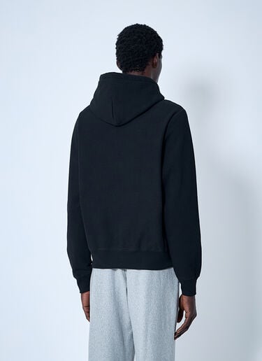 Logo Motif Hooded Sweatshirt Noah Logo Motif Hooded Sweatshirt Black noa0160017