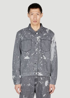 LN-CC x Non Pocket Bleached Denim Jacket Grey non0152004