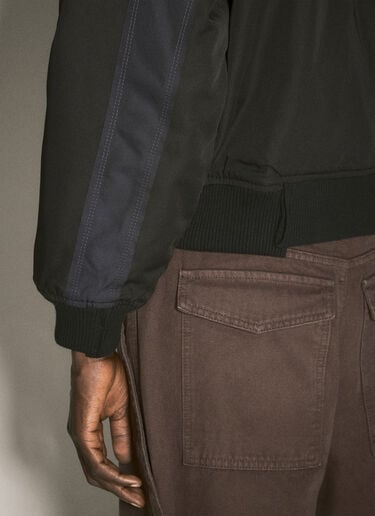 Panelled Bomber Jacket O.FILES Panelled Bomber Jacket Black ofl0158006