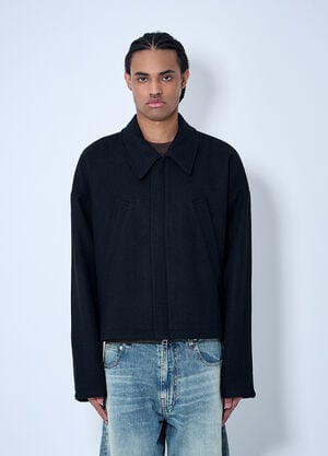 O.Files Curtain Wool Jacket Black ofl0160001