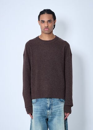 O.Files Interlaced Sweater Brown ofl0160004