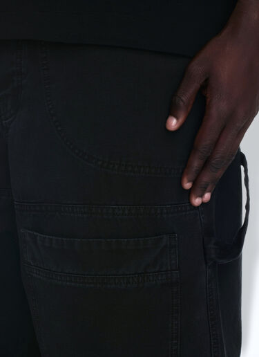 Canvas Carpenter Pants Off-White Canvas Carpenter Pants Black ofw0160074