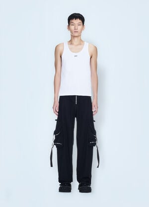 Off-White Off Stamp Rib Tank Top White ofw0160075