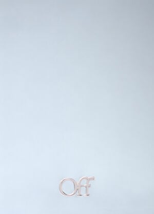 Off-White Logo Mono Earring Silver ofw0160077