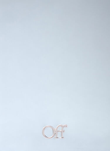 Off-White Logo Mono Earring Silver ofw0160077