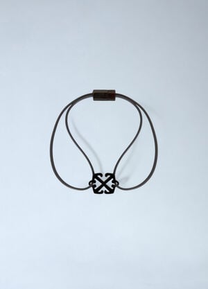 Off-White Enamel Rubber Bracelet Black ofw0160080