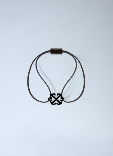 Enamel Rubber Bracelet Off-White Enamel Rubber Bracelet Black ofw0160080
