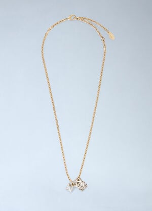 Off-White Arrow And Ring Necklace Gold ofw0160083
