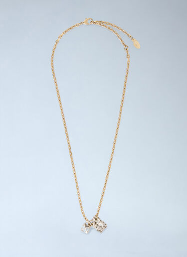 Arrow And Ring Necklace Off-White Arrow And Ring Necklace Gold ofw0160083