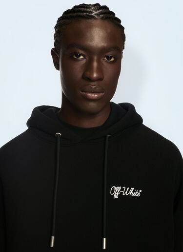 Script Hooded Sweatshirt Off-White Script Hooded Sweatshirt Black ofw0160085