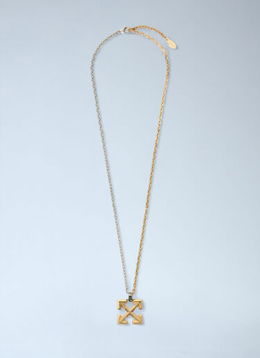 Arrow Pendant Necklace Off-White Arrow Pendant Necklace Gold ofw0160091